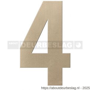 GPF Bouwbeslag Anastasius GPF9800.A4.0200-4 huisnummer 4 200 mm L Champagne blend - R21011007 - afbeelding 1