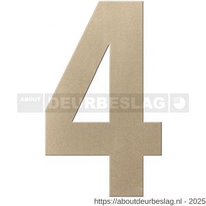 GPF Bouwbeslag Anastasius GPF9800.A4.0250-4 huisnummer 4 250 mm XL Champagne blend - R21011017 - afbeelding 1