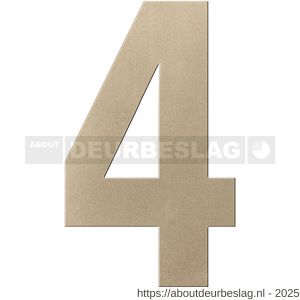 GPF Bouwbeslag Anastasius GPF9800.A4.0400-4 huisnummer 4 400 mm XXL Champagne blend - R21011027 - afbeelding 1