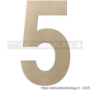 GPF Bouwbeslag Anastasius GPF9800.A4.0250-5 huisnummer 5 250 mm XL Champagne blend - R21011018 - afbeelding 1