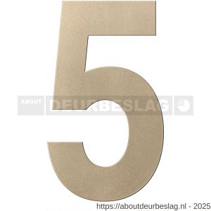 GPF Bouwbeslag Anastasius GPF9800.A4.0400-5 huisnummer 5 400 mm XXL Champagne blend - R21011028 - afbeelding 1