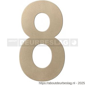 GPF Bouwbeslag Anastasius GPF9800.A4.0150-8 huisnummer 8 150 mm Champagne blend - R21010999 - afbeelding 1