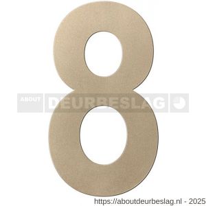GPF Bouwbeslag Anastasius GPF9800.A4.0200-8 huisnummer 8 200 mm L Champagne blend - R21011011 - afbeelding 1
