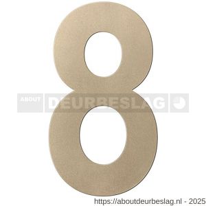 GPF Bouwbeslag Anastasius GPF9800.A4.0250-8 huisnummer 8 250 mm XL Champagne blend - R21011021 - afbeelding 1