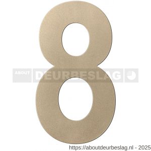 GPF Bouwbeslag Anastasius GPF9800.A4.0400-8 huisnummer 8 400 mm XXL Champagne blend - R21011031 - afbeelding 1
