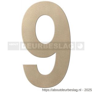 GPF Bouwbeslag Anastasius GPF9800.A4.0150-9 huisnummer 9 150 mm Champagne blend - R21011000 - afbeelding 1