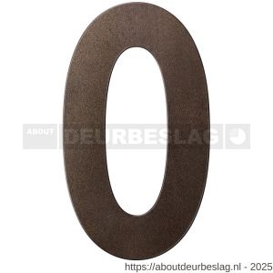 GPF Bouwbeslag Anastasius GPF9800.A1.0250-0 huisnummer 0 250 mm XL Dark blend - R21010881 - afbeelding 1