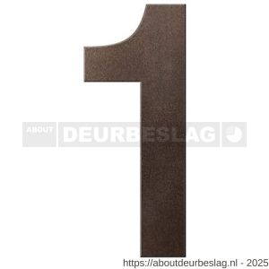 GPF Bouwbeslag Anastasius GPF9800.A1.0150-1 huisnummer 1 150 mm Dark blend - R21010860 - afbeelding 1