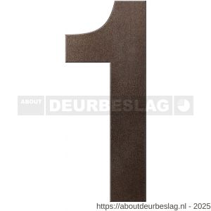 GPF Bouwbeslag Anastasius GPF9800.A1.0400-1 huisnummer 1 400 mm XXL Dark blend - R21010892 - afbeelding 1