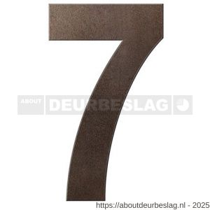 GPF Bouwbeslag Anastasius GPF9800.A1.0150-7 huisnummer 7 150 mm Dark blend - R21010866 - afbeelding 1