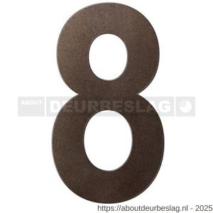 GPF Bouwbeslag Anastasius GPF9800.A1.0150-8 huisnummer 8 150 mm Dark blend - R21010867 - afbeelding 1