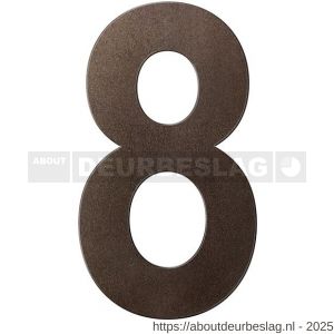 GPF Bouwbeslag Anastasius GPF9800.A1.0200-8 huisnummer 8 200 mm L Dark blend - R21010879 - afbeelding 1