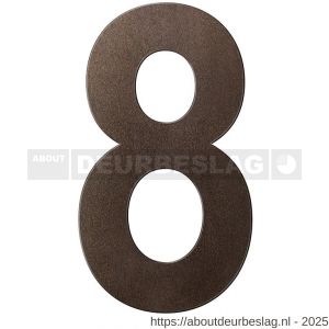 GPF Bouwbeslag Anastasius GPF9800.A1.0250-8 huisnummer 8 250 mm XL Dark blend - R21010889 - afbeelding 1