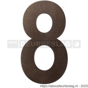 GPF Bouwbeslag Anastasius GPF9800.A1.0400-8 huisnummer 8 400 mm XXL Dark blend - R21010899 - afbeelding 1
