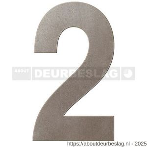 GPF Bouwbeslag Anastasius GPF9800.A3.0150-2 huisnummer 2 150 mm Mocca blend - R21010949 - afbeelding 1