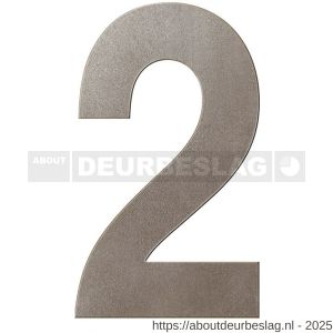 GPF Bouwbeslag Anastasius GPF9800.A3.0250-2 huisnummer 2 250 mm XL Mocca blend - R21010971 - afbeelding 1