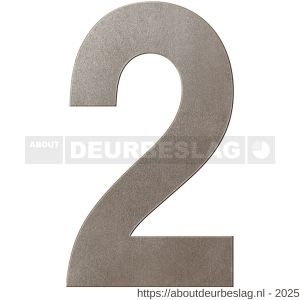 GPF Bouwbeslag Anastasius GPF9800.A3.0400-2 huisnummer 2 400 mm XXL Mocca blend - R21010981 - afbeelding 1