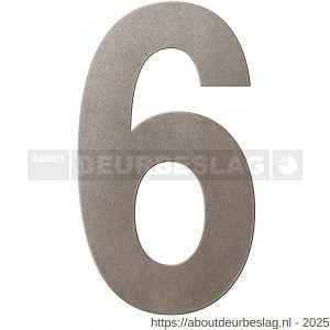 GPF Bouwbeslag Anastasius GPF9800.A3.0400-6 huisnummer 6 400 mm XXL Mocca blend - R21010985 - afbeelding 1