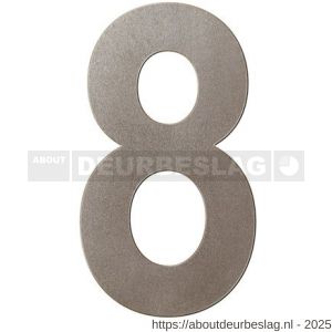 GPF Bouwbeslag Anastasius GPF9800.A3.0150-8 huisnummer 8 150 mm Mocca blend - R21010955 - afbeelding 1
