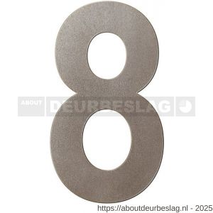 GPF Bouwbeslag Anastasius GPF9800.A3.0200-8 huisnummer 8 200 mm L Mocca blend - R21010967 - afbeelding 1