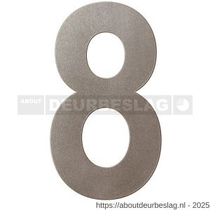 GPF Bouwbeslag Anastasius GPF9800.A3.0250-8 huisnummer 8 250 mm XL Mocca blend - R21010977 - afbeelding 1