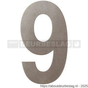 GPF Bouwbeslag Anastasius GPF9800.A3.0150-9 huisnummer 9 150 mm Mocca blend - R21010956 - afbeelding 1