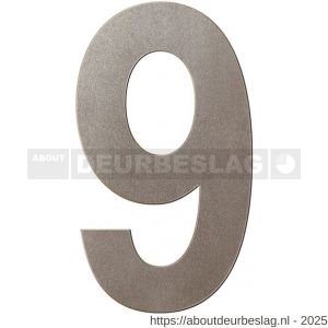 GPF Bouwbeslag Anastasius GPF9800.A3.0200-9 huisnummer 9 200 mm L Mocca blend - R21010968 - afbeelding 1