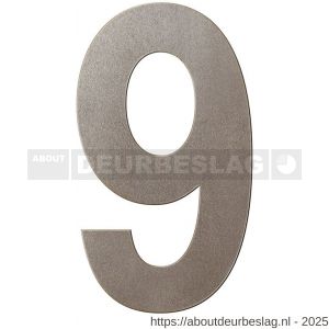 GPF Bouwbeslag Anastasius GPF9800.A3.0250-9 huisnummer 9 250 mm XL Mocca blend - R21010978 - afbeelding 1