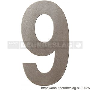 GPF Bouwbeslag Anastasius GPF9800.A3.0400-9 huisnummer 9 400 mm XXL Mocca blend - R21010988 - afbeelding 1