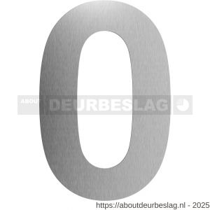 GPF Bouwbeslag RVS GPF9800.09.0400-0 huisnummer 0 400 mm XXL RVS geborsteld - R21010759 - afbeelding 1