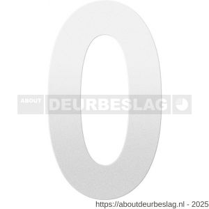 GPF Bouwbeslag ZwartWit GPF9800.62.0250-0 huisnummer 0 250 mm XL wit - R21010837 - afbeelding 1