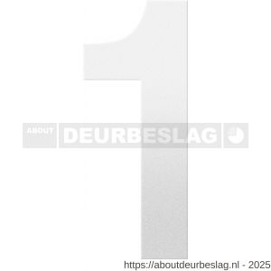 GPF Bouwbeslag ZwartWit GPF9800.62.0400-1 huisnummer 1 400 mm XXL wit - R21010848 - afbeelding 1