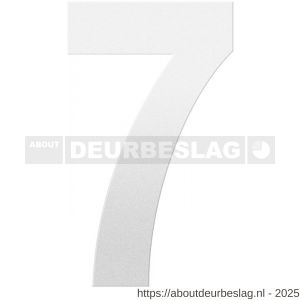 GPF Bouwbeslag ZwartWit GPF9800.62.0250-7 huisnummer 7 250 mm XL wit - R21010844 - afbeelding 1