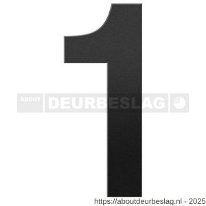 GPF Bouwbeslag ZwartWit GPF9800.61.0150-1 huisnummer 1 150 mm zwart - R21010772 - afbeelding 1