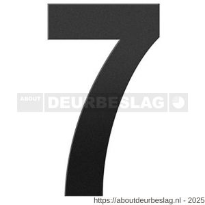 GPF Bouwbeslag ZwartWit GPF9800.61.0150-7 huisnummer 7 150 mm zwart - R21010778 - afbeelding 1