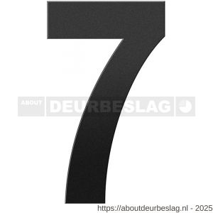 GPF Bouwbeslag ZwartWit GPF9800.61.0250-7 huisnummer 7 250 mm XL zwart - R21010800 - afbeelding 1