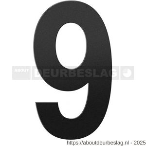 GPF Bouwbeslag ZwartWit GPF9800.61.0200-9 huisnummer 9 200 mm L zwart - R21010792 - afbeelding 1