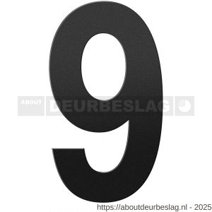 GPF Bouwbeslag ZwartWit GPF9800.61.0400-9 huisnummer 9 400 mm XXL zwart - R21010812 - afbeelding 1
