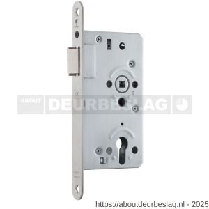 GPF Bouwbeslag RVS GPF0130.09 Loop loopslot RVS U voorplaat afgerond 235x20x3 mm doornmaat 60 mm DIN links-rechts RVS geborsteld - R21005711 - afbeelding 1