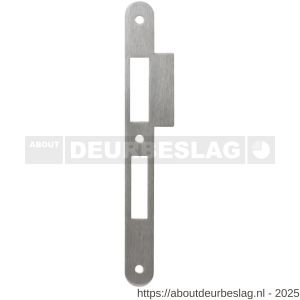 GPF Bouwbeslag RVS GPF0180.09 PC72 sluitplaat dag en nacht PC72 DIN links-rechts RVS U 235x24 mm RVS geborsteld - R21005719 - afbeelding 1