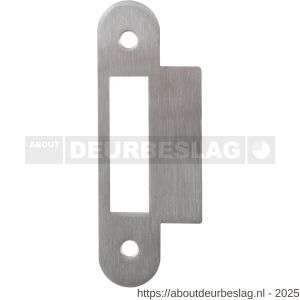 GPF Bouwbeslag RVS GPF0180.09 Loop sluitplaat loop DIN links-rechts RVS U 110x24 mm RVS geborsteld - R21005718 - afbeelding 1