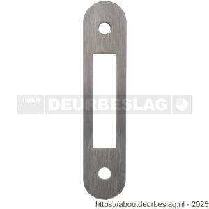 GPF Bouwbeslag RVS GPF0181.09 PC72 zonder kruksleuf sluitplaat kast DIN links-rechts RVS U 110x24 mm RVS geborsteld - R21005721 - afbeelding 1