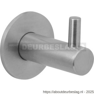 GPF Bouwbeslag RVS GPF0201.09 jashaak op rozet 35x42 mm RVS geborsteld - R21005190 - afbeelding 1