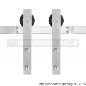 GPF Bouwbeslag RVS GPF0500.09 schuifdeursysteem Lanka 200 cm RVS geborsteld - R21008353 - afbeelding 1