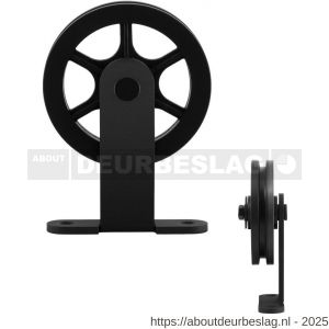 GPF Bouwbeslag ZwartWit GPF0503.61 enkele schuifdeurhanger Suuri zwart - R21008178 - afbeelding 1