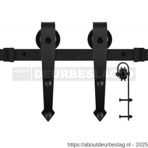 GPF Bouwbeslag ZwartWit GPF0504.61 schuifdeursysteem Nuoli 170 cm zwart - R21007836 - afbeelding 1