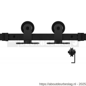 GPF Bouwbeslag ZwartWit GPF0510.61 schuifdeursysteem Osa zwart 150 cm zwart - R21008158 - afbeelding 1