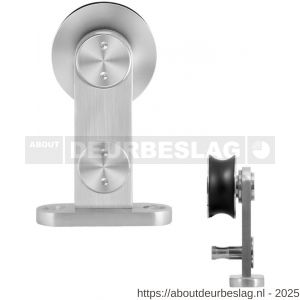 GPF Bouwbeslag RVS GPF0514.09 enkele schuifdeurhanger Singleton RVS geborsteld - R21007909 - afbeelding 1