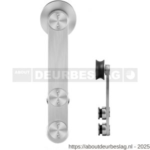 GPF Bouwbeslag RVS GPF0515.09 enkele schuifdeurhanger Linja RVS geborsteld - R21008417 - afbeelding 1