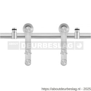GPF Bouwbeslag RVS GPF0515.09 schuifdeursysteem Linja RVS 200 cm RVS geborsteld - R21008375 - afbeelding 1